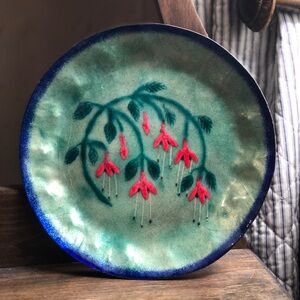 VINTAGE Plate Decorative Enamel Copper from Ireland